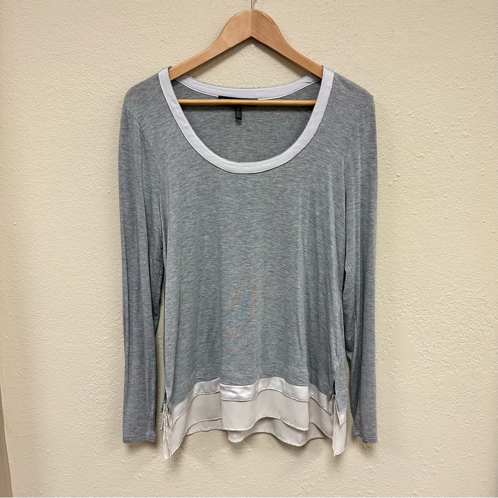 White House Black Market Beaded Detail Top - Size Large